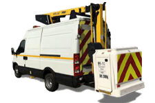 Van Hire Pontypool - White 3.5T Cherry Picker with 12.5M Reach - Van hire Pontypool