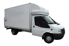 Van Hire Pontypool - White Ford Luton Box with Tail Lift - Van hire Pontypool